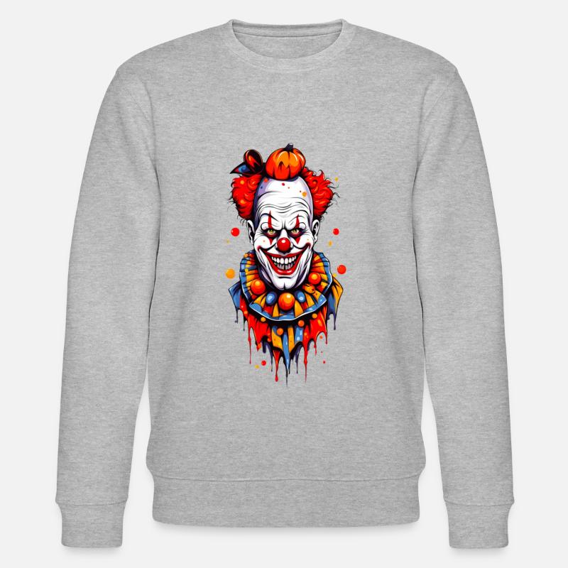Clown - Stanley/Stella Unisex Bio-Sweatshirt CHANGER  - Grau meliert