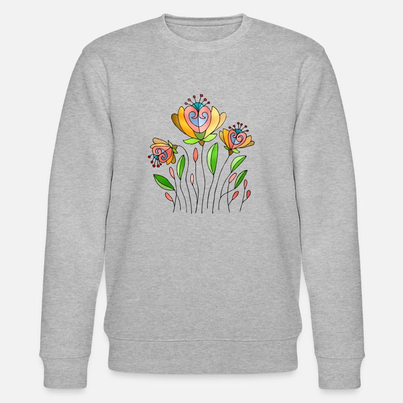Fleur - Sweat bio CHANGER Stanley/Stella Unisexe - gris chiné
