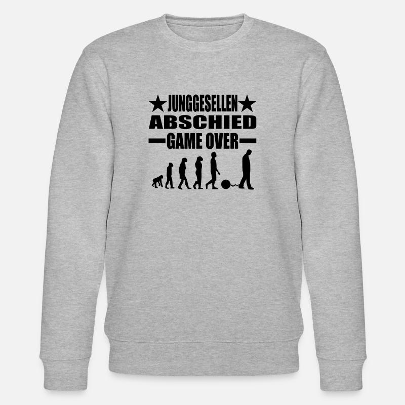 Junggesellenabschied - Stanley/Stella Unisex Bio-Sweatshirt CHANGER  - Grau meliert