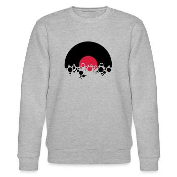 Record Bubbles - Stanley/Stella CHANGER Unisex Organic Sweatshirt - heather grey - Front - Nik (191cm) & Marisol (170cm)