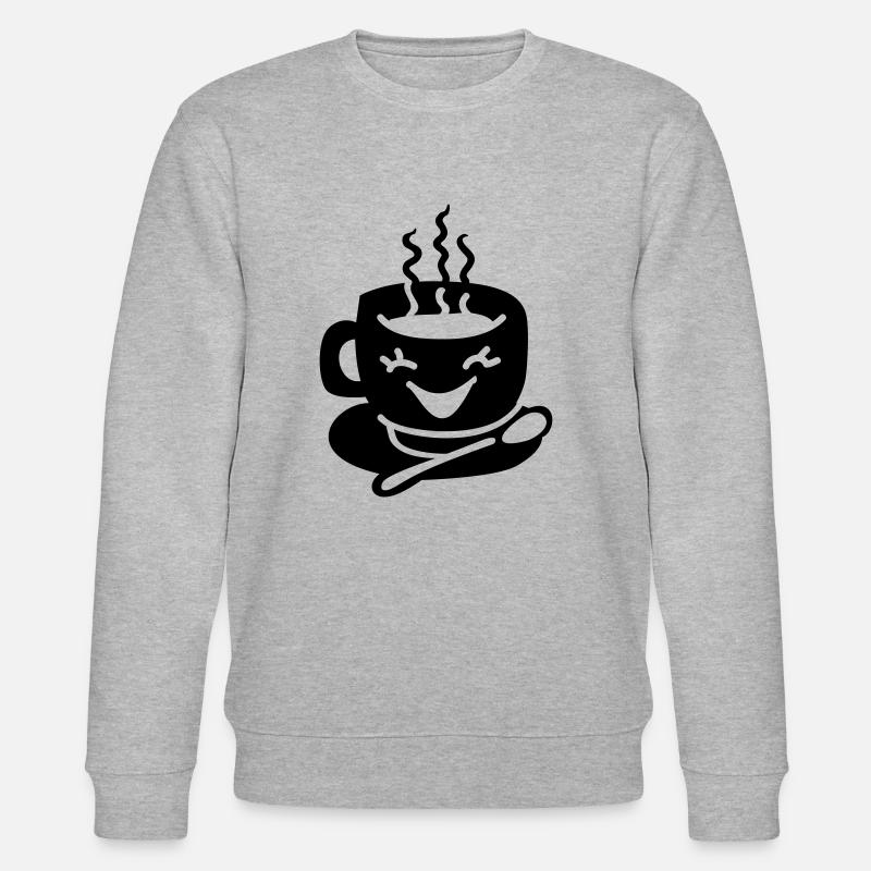 Kaffeetasse Liebe - Stanley/Stella Unisex Bio-Sweatshirt CHANGER  - Grau meliert