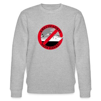 Kreuzfahrt ? Nein Danke ! - Stanley/Stella Unisex Bio-Sweatshirt CHANGER  - Grau meliert - Vorne - Nik (191cm) & Marisol (170cm)