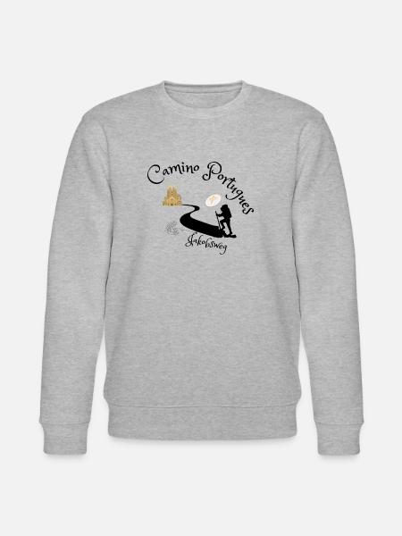 Camino de Santiago - Camino Portugues - Stanley/Stella CHANGER Unisex Organic Sweatshirt - heather grey