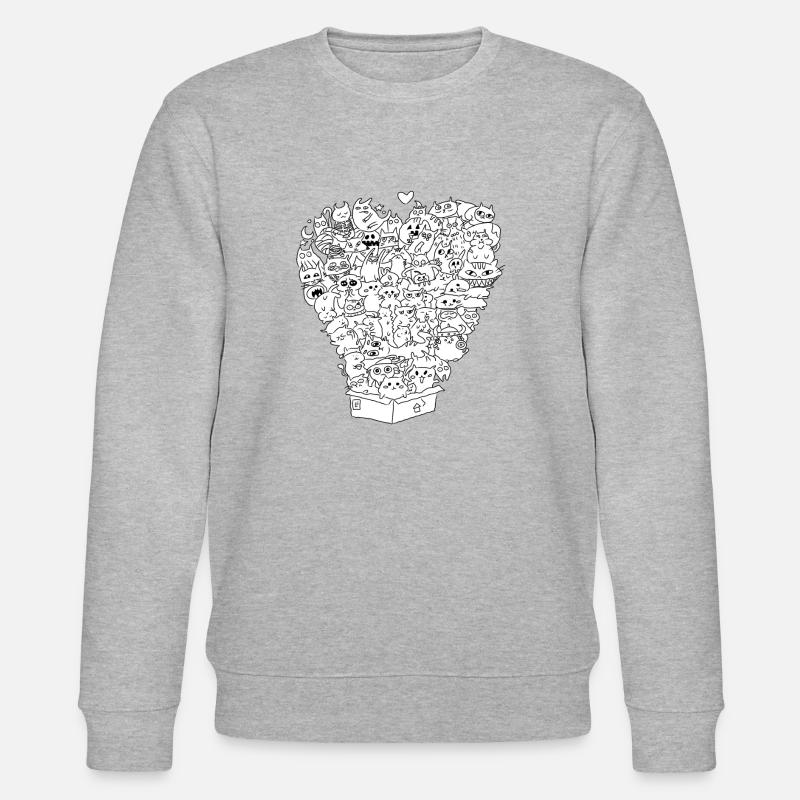 Сats - Stanley/Stella Unisex Bio-Sweatshirt CHANGER  - Grau meliert