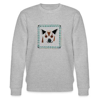 Le chien shapy - Sweat bio CHANGER Stanley/Stella Unisexe - gris chiné - Devant - Nik (191cm) & Marisol (170cm)