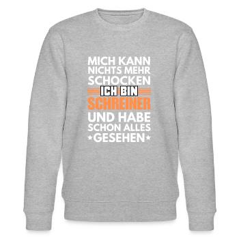 Unshockable carpenter - Stanley/Stella CHANGER Unisex Organic Sweatshirt - heather grey - Front - Nik (191cm) & Marisol (170cm)