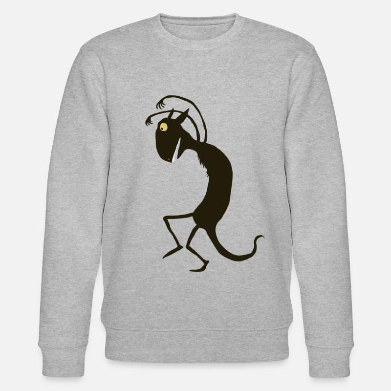 schleichendes Monster - Stanley/Stella Unisex Bio-Sweatshirt CHANGER  - Grau meliert