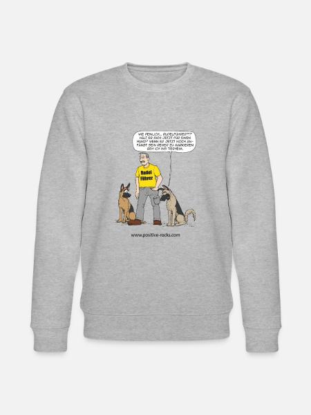 #PositiveRocks! - Rudelführer - Stanley/Stella Unisex Bio-Sweatshirt CHANGER - Grau meliert