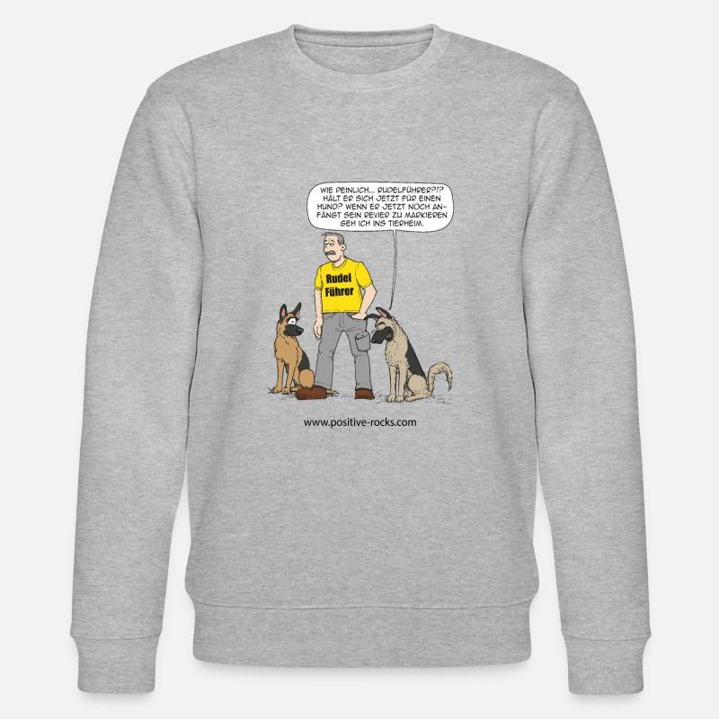 #PositiveRocks! - Rudelführer - Stanley/Stella Unisex Bio-Sweatshirt CHANGER  - Grau meliert