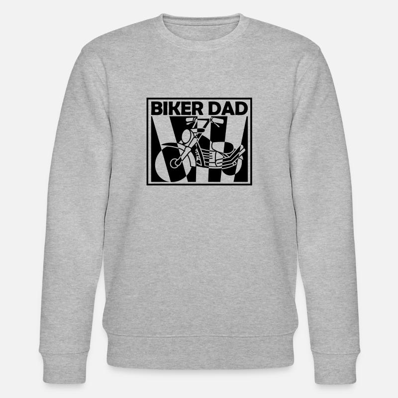 BIKER DAD - Stanley/Stella Unisex Bio-Sweatshirt CHANGER  - Grau meliert