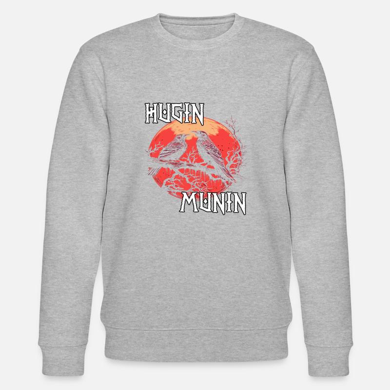 Blutrabe | Wikinger Odins Raben Wikinger - Stanley/Stella Unisex Bio-Sweatshirt CHANGER  - Grau meliert