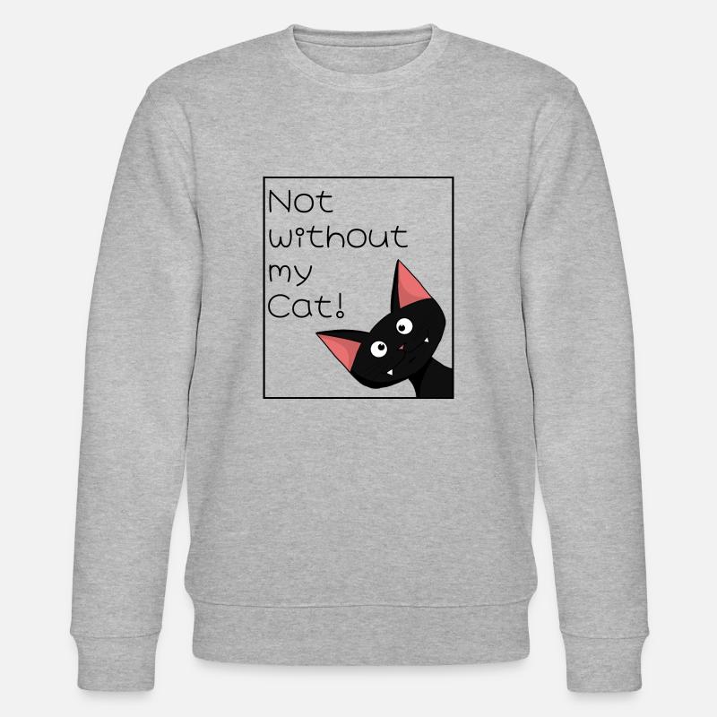 Pas sans mon chat - Sweat bio CHANGER Stanley/Stella Unisexe - gris chiné