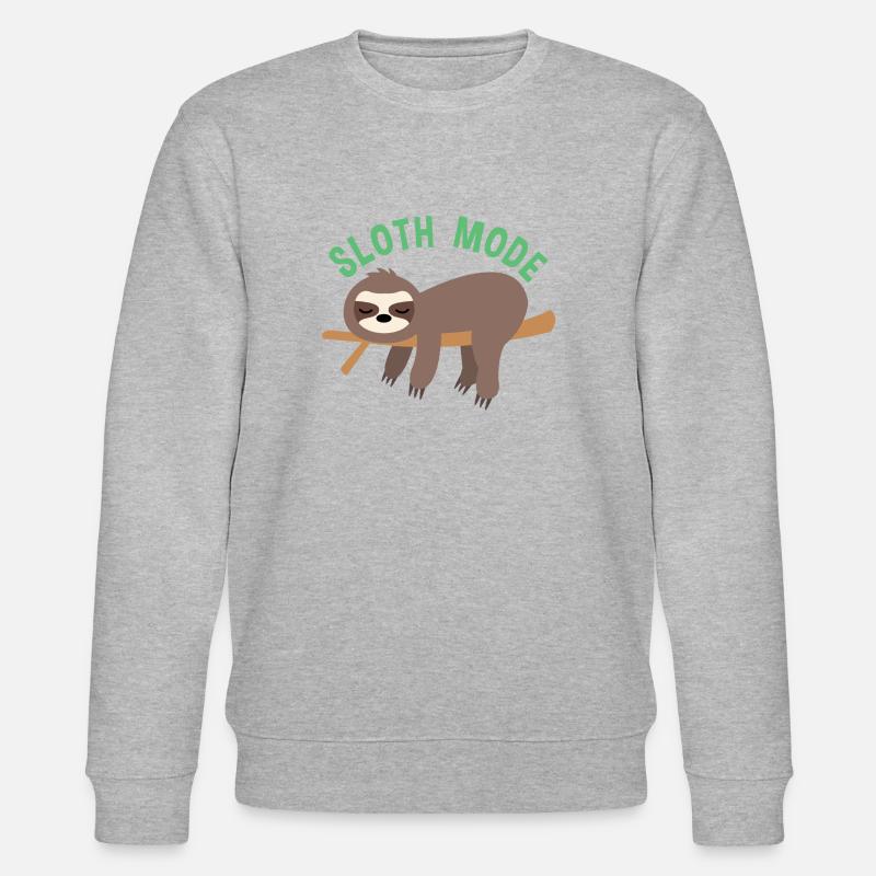 SLOTH MODE - Stanley/Stella Unisex Bio-Sweatshirt CHANGER  - Grau meliert