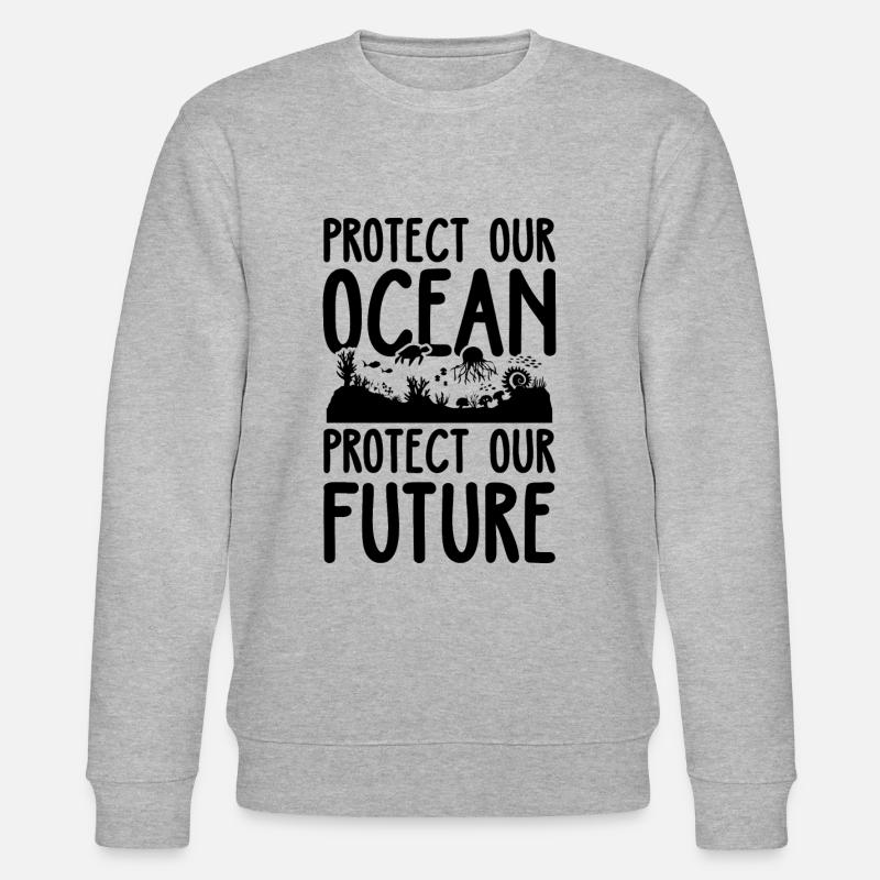 Ozean Schutz - Stanley/Stella Unisex Bio-Sweatshirt CHANGER  - Grau meliert