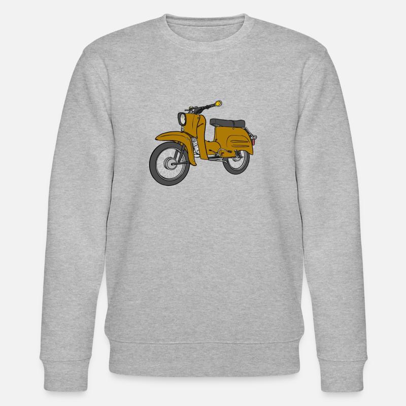 Simson Schwalbe Schwälbchen - Stanley/Stella Unisex Bio-Sweatshirt CHANGER  - Grau meliert