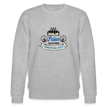Polier Geburtstag Meister Geselle Azubi Bauleiter - Stanley/Stella Unisex Bio-Sweatshirt CHANGER  - Grau meliert - Vorne - Nik (191cm) & Marisol (170cm)
