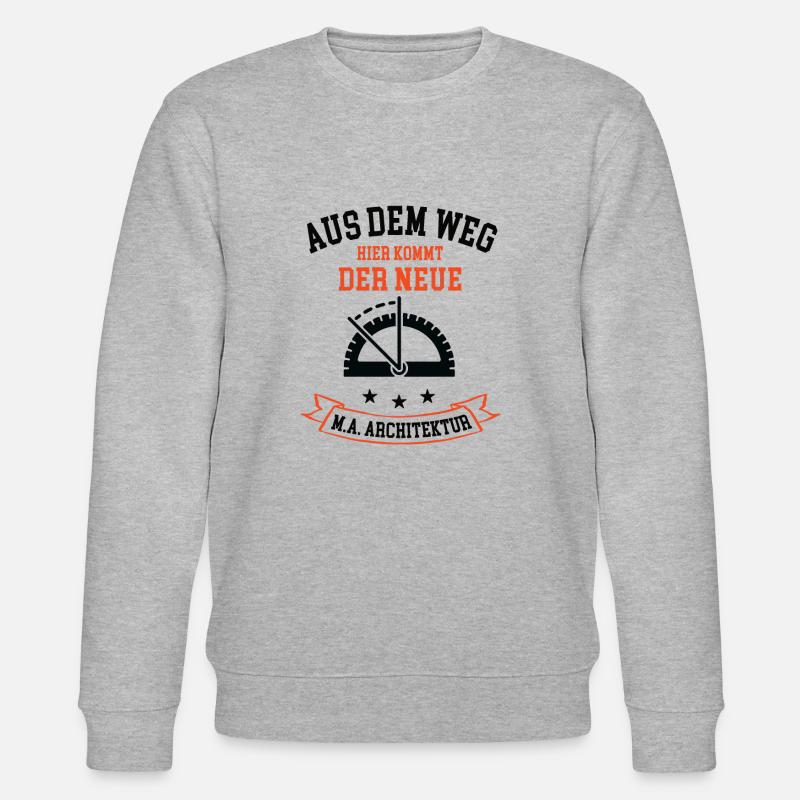 Architekturstudium Master Architecture Studium MA - Stanley/Stella Unisex Bio-Sweatshirt CHANGER  - Grau meliert