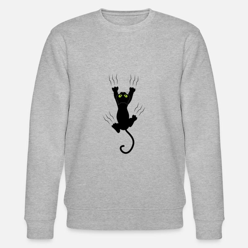 Griffes de chat noir - Sweat bio CHANGER Stanley/Stella Unisexe - gris chiné