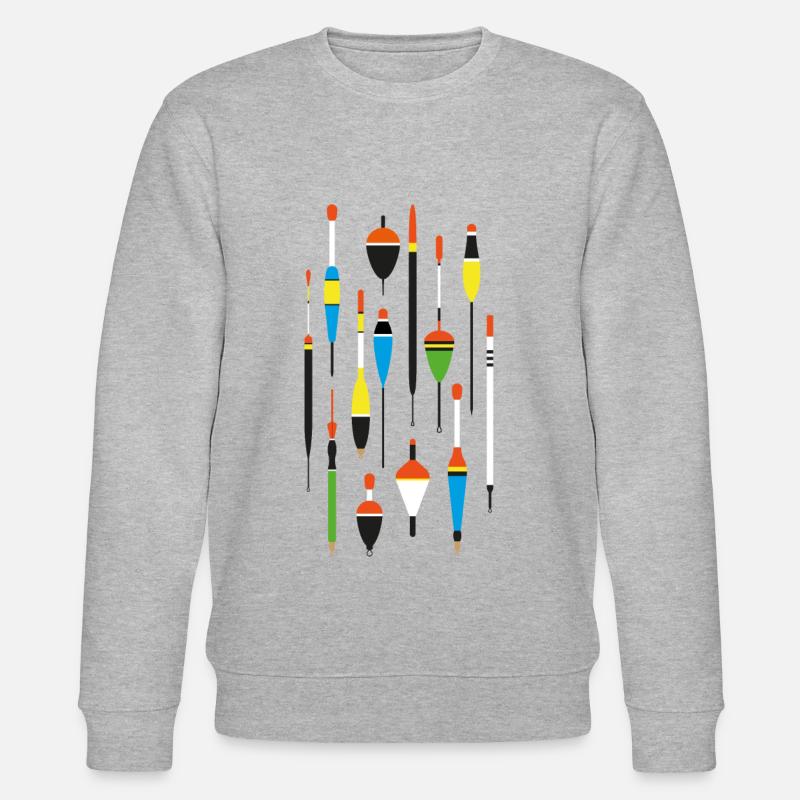 Pose, Schwimmer - Angeln - Anglergeschenk - Stanley/Stella Unisex Bio-Sweatshirt CHANGER  - Grau meliert