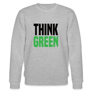 Think Green - Stanley/Stella Unisex Bio-Sweatshirt CHANGER  - Grau meliert - Vorne - Nik (191cm) & Marisol (170cm)