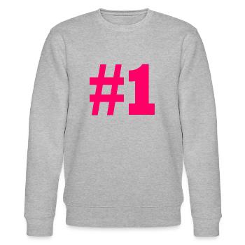 #1 - Stanley/Stella CHANGER Unisex Organic Sweatshirt - heather grey - Front - Nik (191cm) & Marisol (170cm)