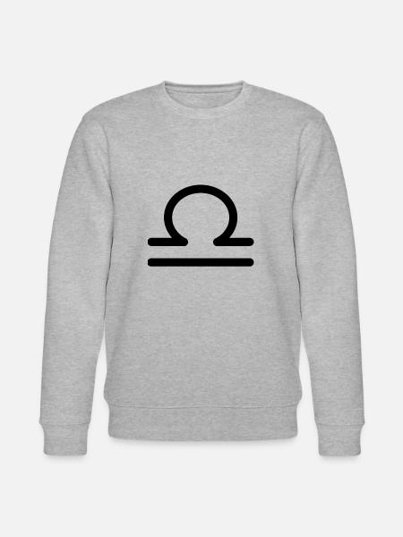 Libra zodiac black - Stanley/Stella CHANGER Unisex Organic Sweatshirt - heather grey