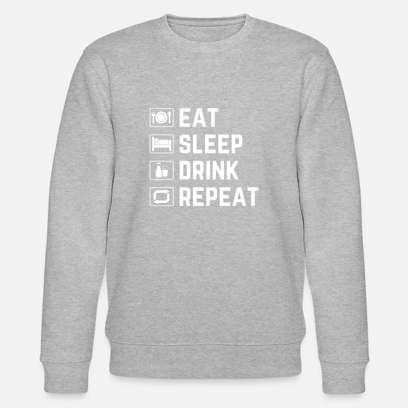 Leckere Milch - Stanley/Stella Unisex Bio-Sweatshirt CHANGER  - Grau meliert