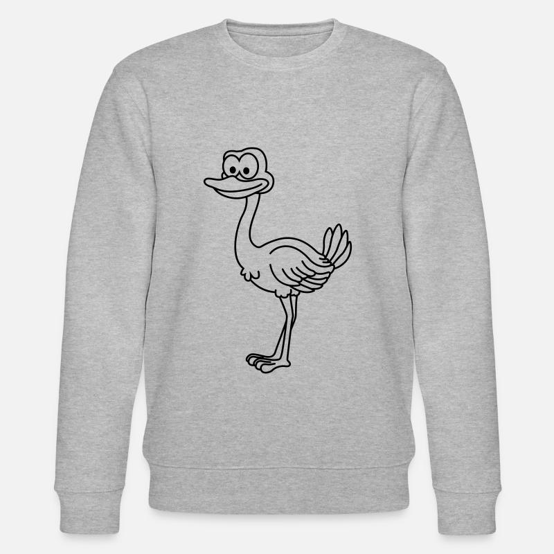 Strauss Comic Animal - Sweat bio CHANGER Stanley/Stella Unisexe - gris chiné