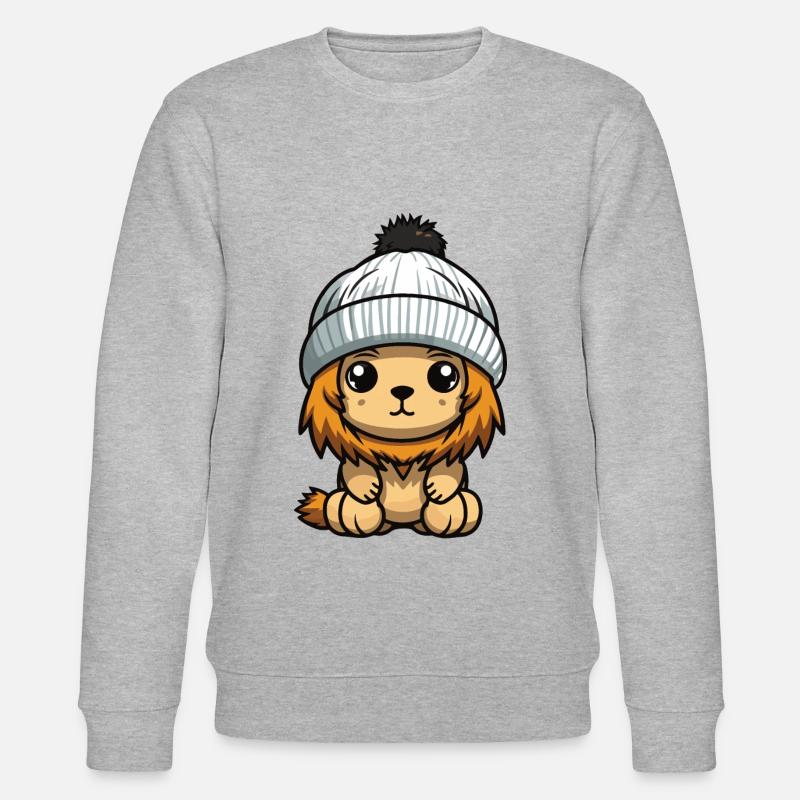Bande dessinée d’hiver Lion - Sweat bio CHANGER Stanley/Stella Unisexe - gris chiné