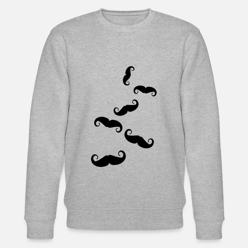 Schnurrbart symbol - Stanley/Stella Unisex Bio-Sweatshirt CHANGER  - Grau meliert