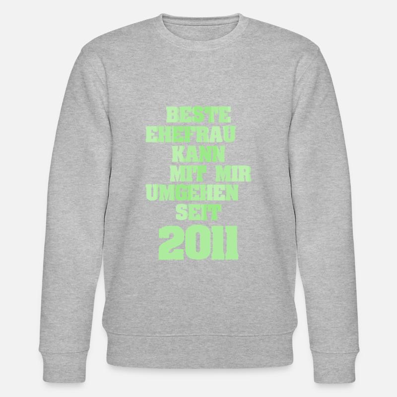 Jahr 2011 - Stanley/Stella Unisex Bio-Sweatshirt CHANGER  - Grau meliert