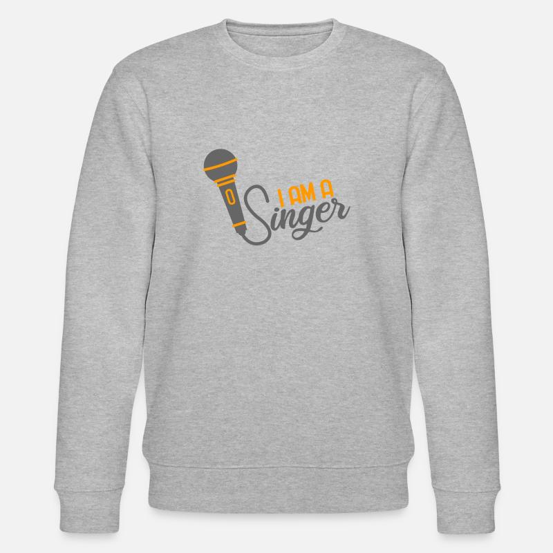 I am a singer - Sweat bio CHANGER Stanley/Stella Unisexe - gris chiné