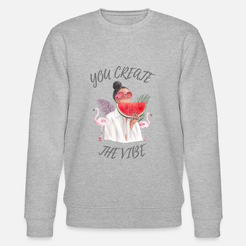 create the vibe - Stanley/Stella Unisex Bio-Sweatshirt CHANGER  - Grau meliert