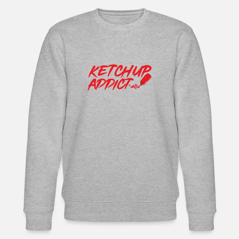 Ketchup Ketchup à la tomate - Sweat bio CHANGER Stanley/Stella Unisexe - gris chiné