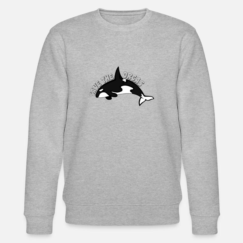 SAVE THE ORCAS - Stanley/Stella CHANGER Unisex Organic Sweatshirt - heather grey