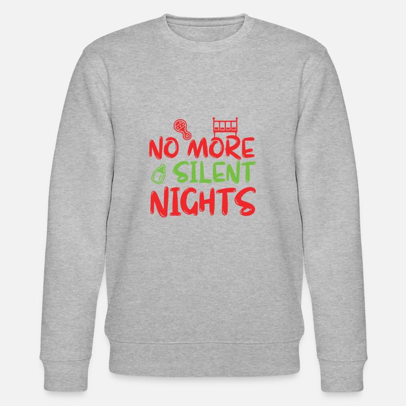 Grossesse de Noël Enceinte - Sweat bio CHANGER Stanley/Stella Unisexe - gris chiné