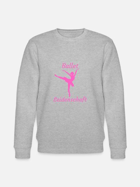 Ballet Leidenschaft, Tänzerin Geschenk - Stanley/Stella Unisex Bio-Sweatshirt CHANGER - Grau meliert
