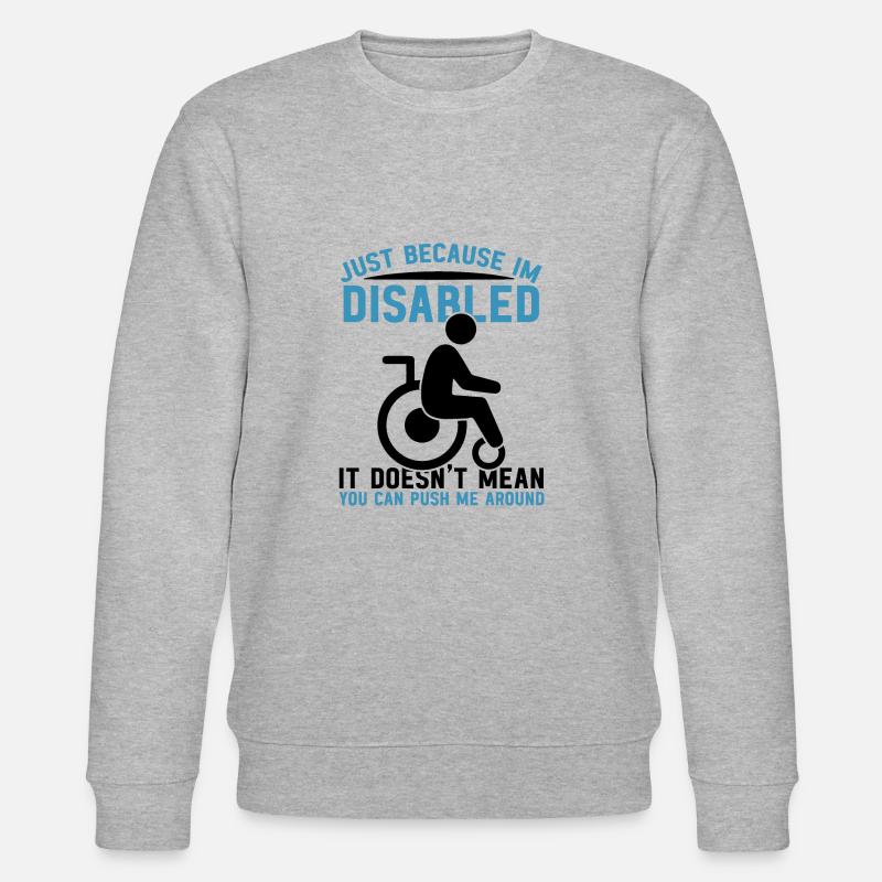 Rollstuhl - Stanley/Stella Unisex Bio-Sweatshirt CHANGER  - Grau meliert