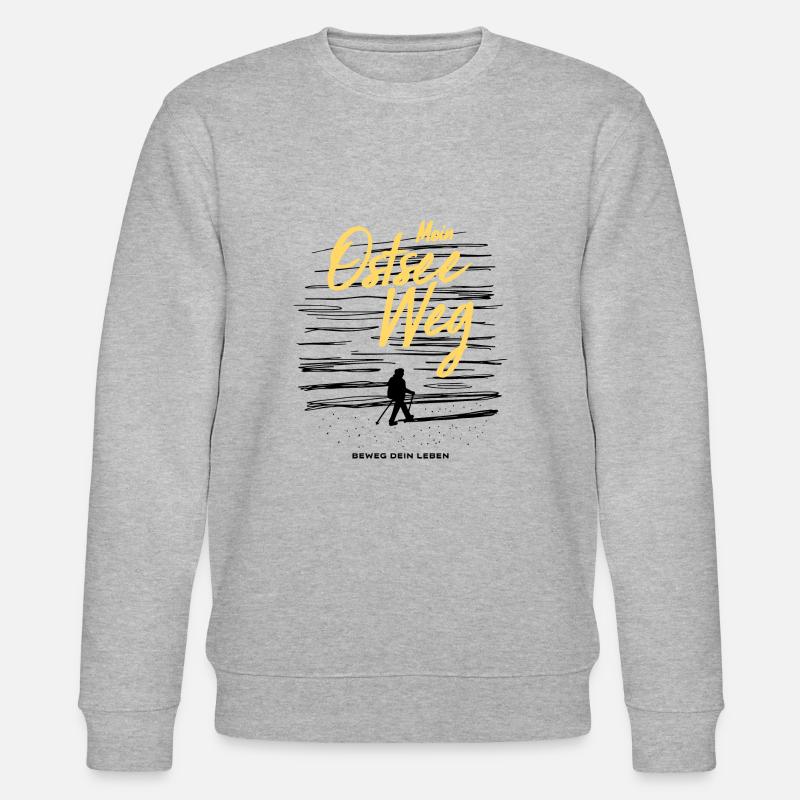 Moin Ostseeweg Gold - Stanley/Stella Unisex Bio-Sweatshirt CHANGER  - Grau meliert