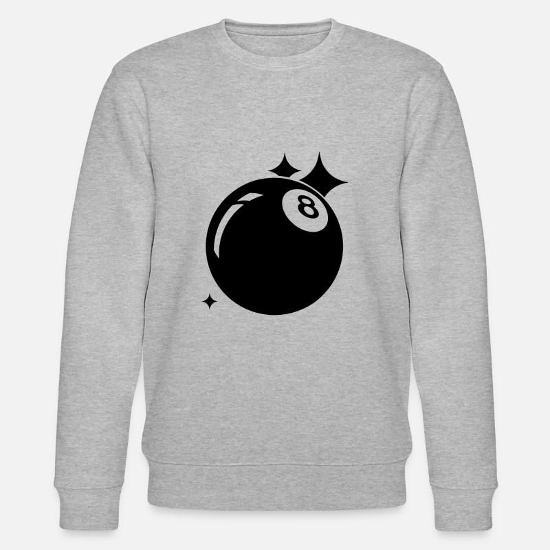 Billardkugel - Stanley/Stella Unisex Bio-Sweatshirt CHANGER  - Grau meliert
