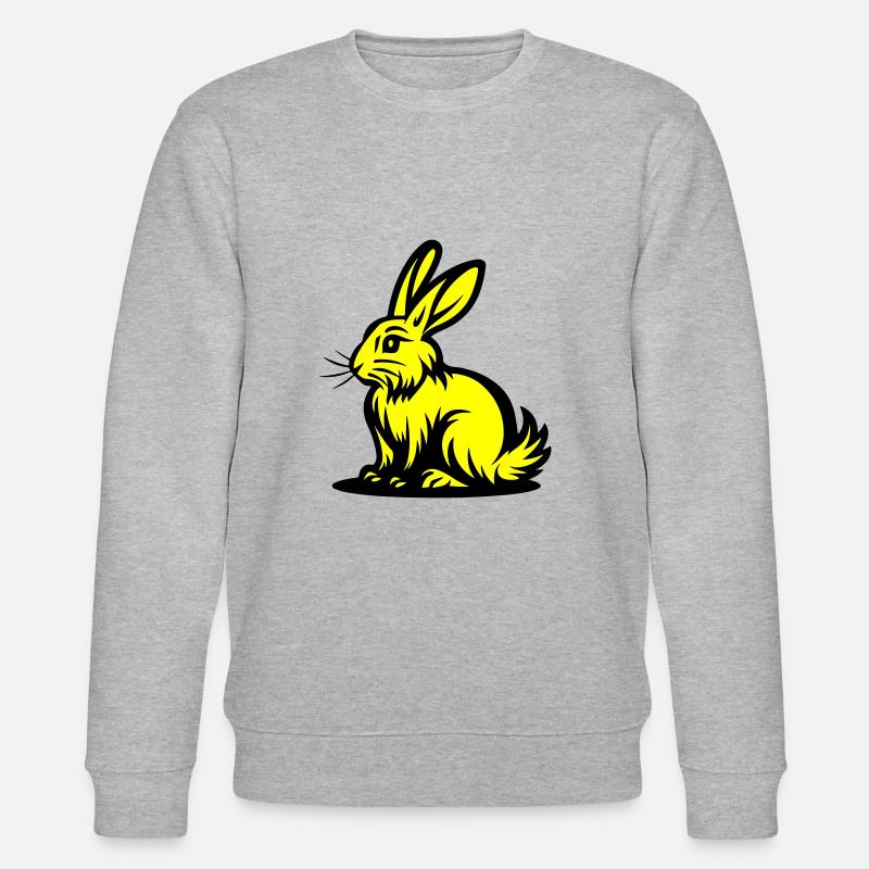 Lapin Pâques - Sweat bio CHANGER Stanley/Stella Unisexe - gris chiné