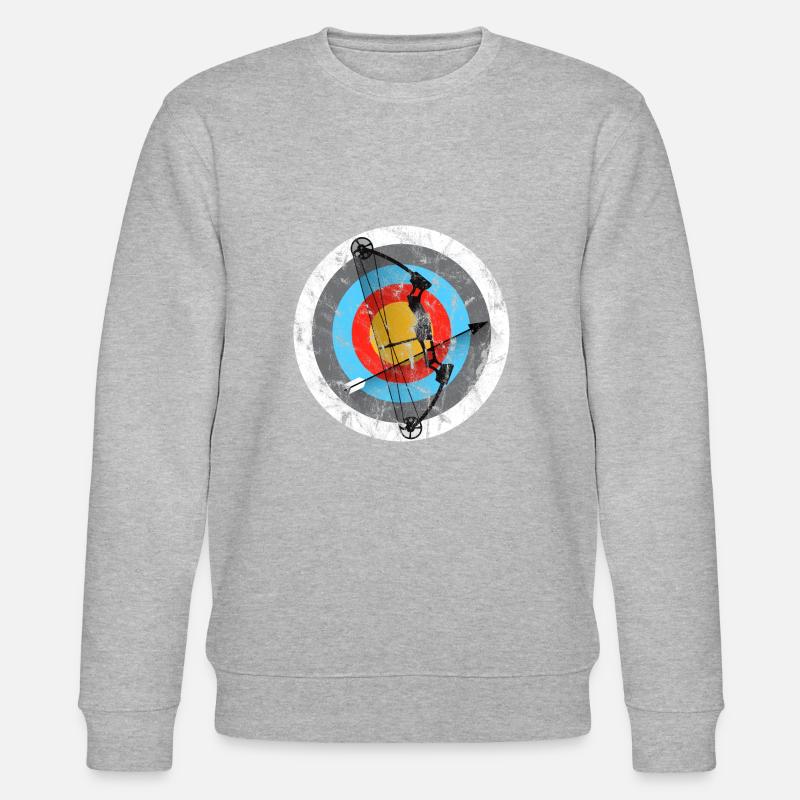 Bogenschießen Zielscheibe Compoundbogen Geschenk - Stanley/Stella Unisex Bio-Sweatshirt CHANGER - undefined