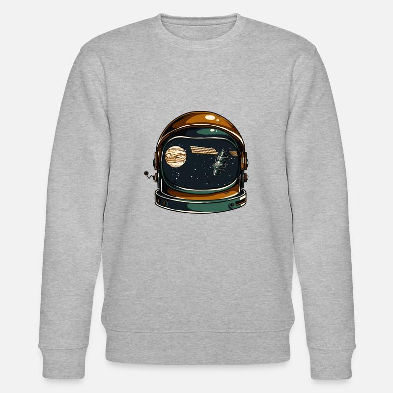 Astronaut perfekte Geschenkidee T-shirt Design - Stanley/Stella Unisex Bio-Sweatshirt CHANGER  - Grau meliert