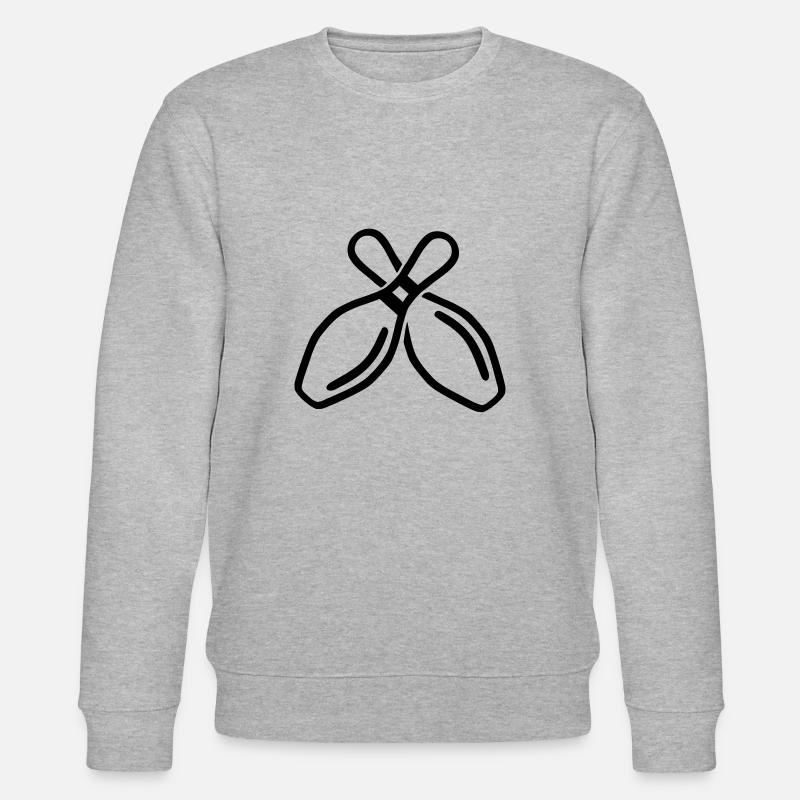 Bowling - Stanley/Stella Unisex Bio-Sweatshirt CHANGER  - Grau meliert