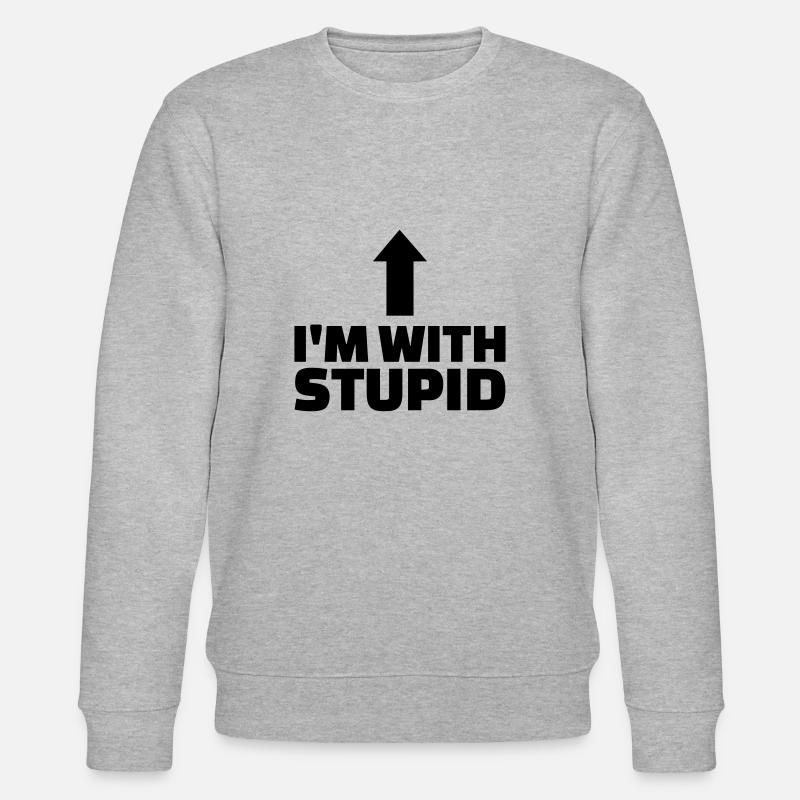 Stupide - Sweat bio CHANGER Stanley/Stella Unisexe - gris chiné