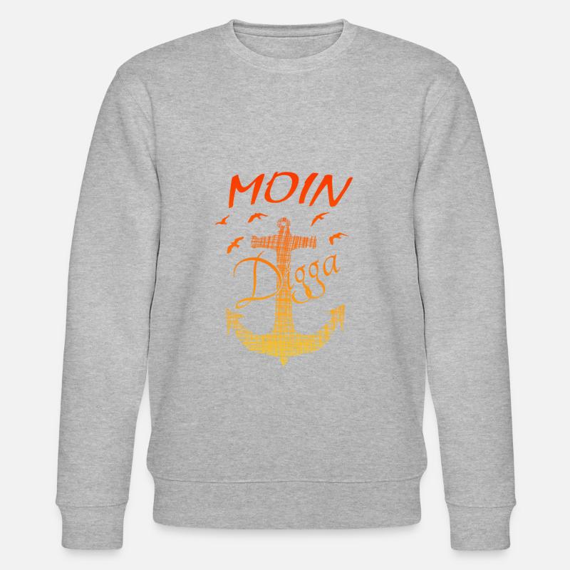 Anker Moin Digga Möven - Stanley/Stella Unisex Bio-Sweatshirt CHANGER  - Grau meliert