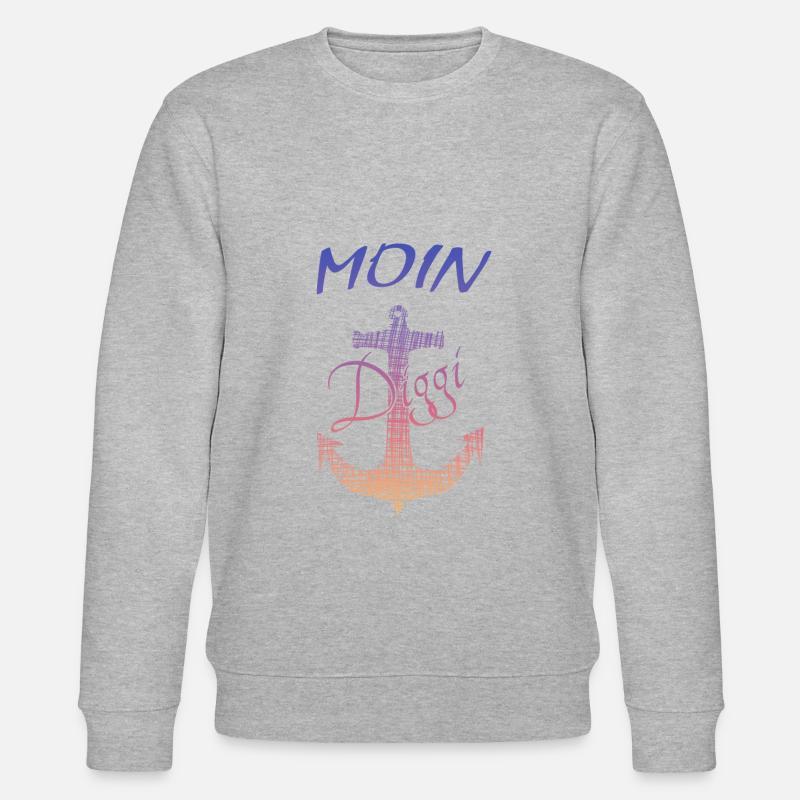Anker Hamburg Diggi - Stanley/Stella Unisex Bio-Sweatshirt CHANGER  - Grau meliert