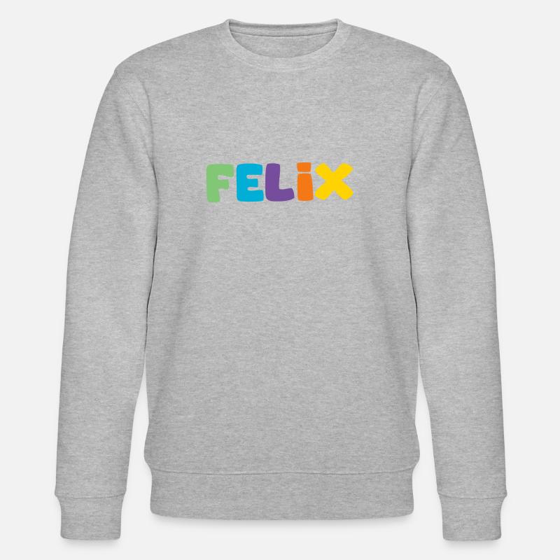 Name - Felix - Stanley/Stella Unisex Bio-Sweatshirt CHANGER  - Grau meliert
