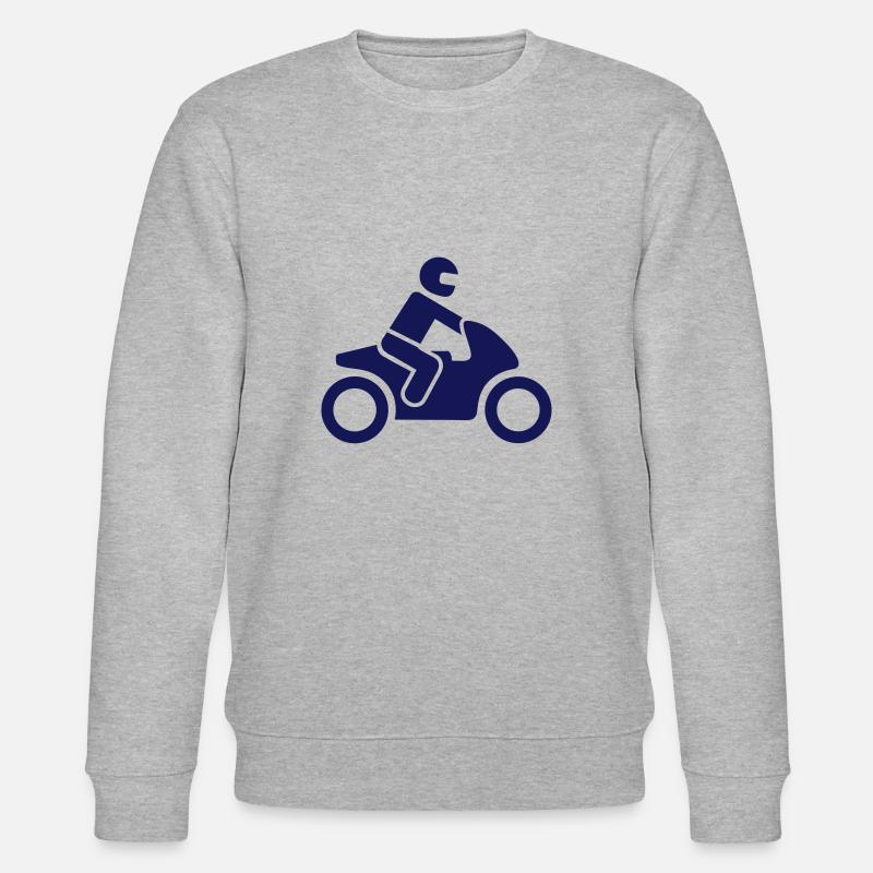 Motorrad - Stanley/Stella Unisex Bio-Sweatshirt CHANGER  - Grau meliert