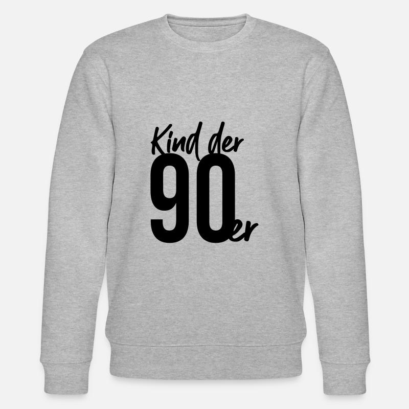 Kind der 90er - Stanley/Stella Unisex Bio-Sweatshirt CHANGER  - Grau meliert